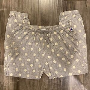Champion Gray Lounge Pants with Cream Dots